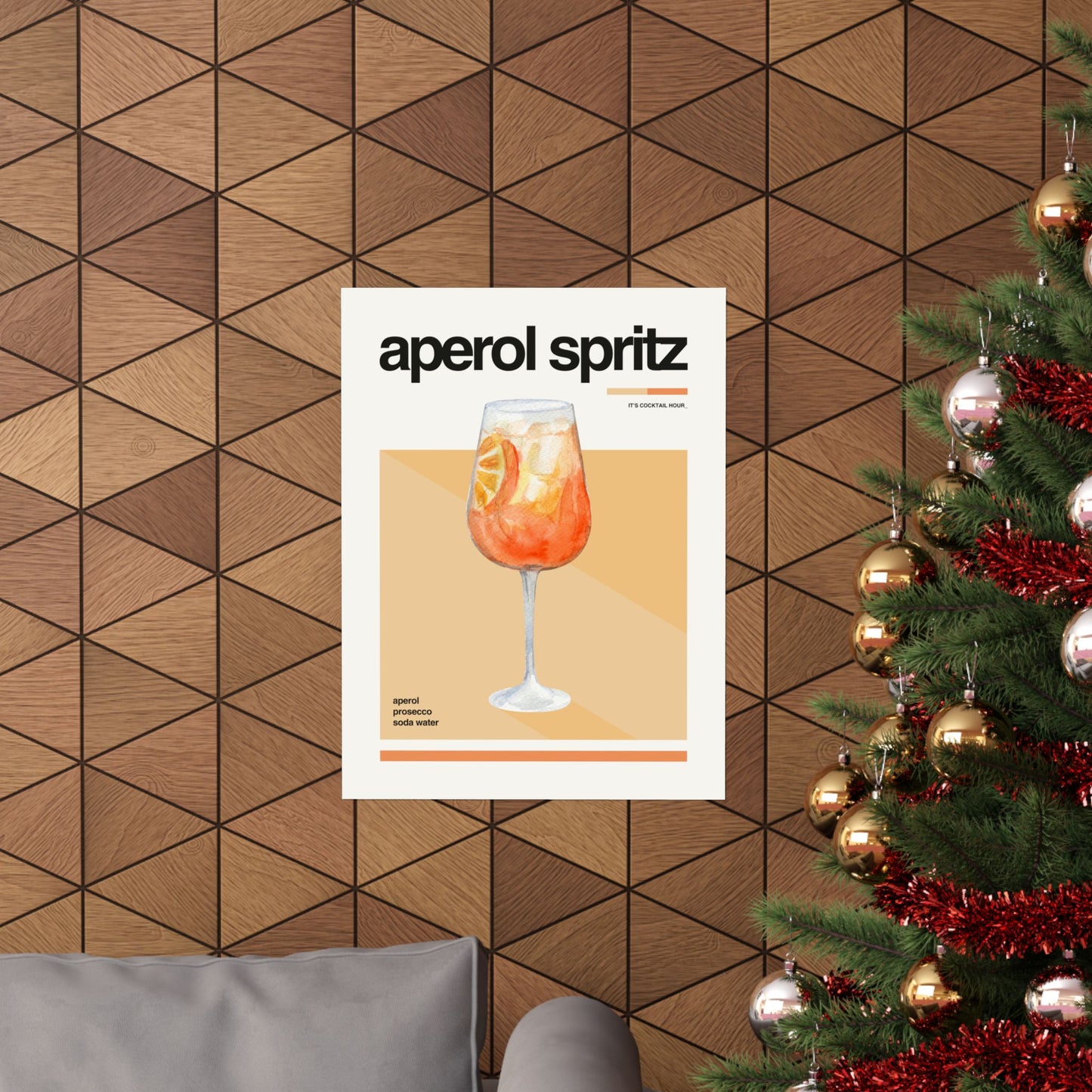 Aperol Spritz Poster - Matte Art Print for Home Decor