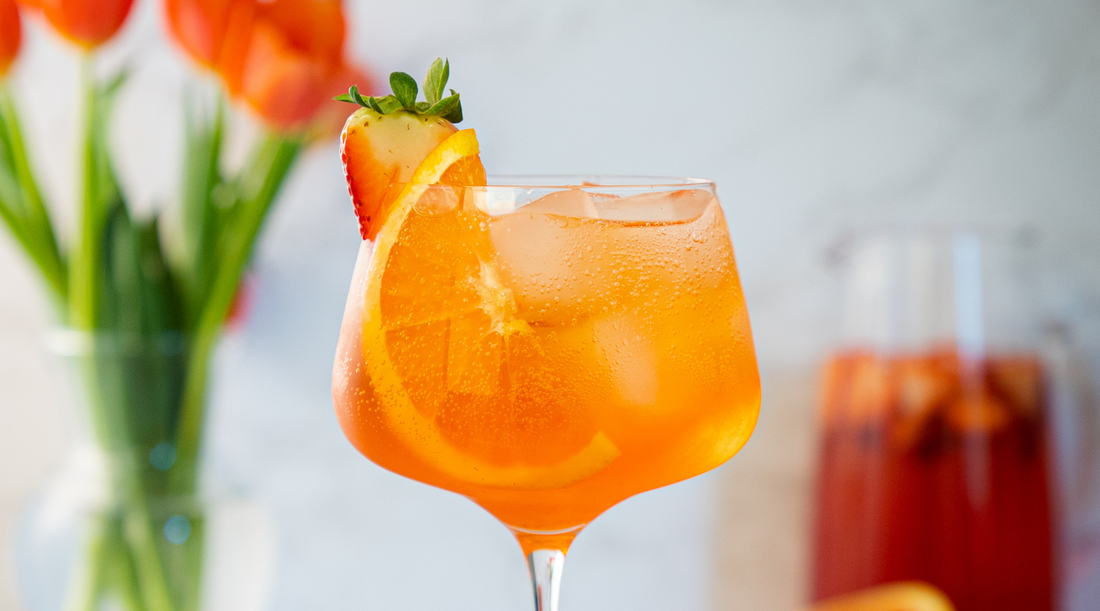 Strawberry Aperol Spritz • Batched Cocktail Recipe