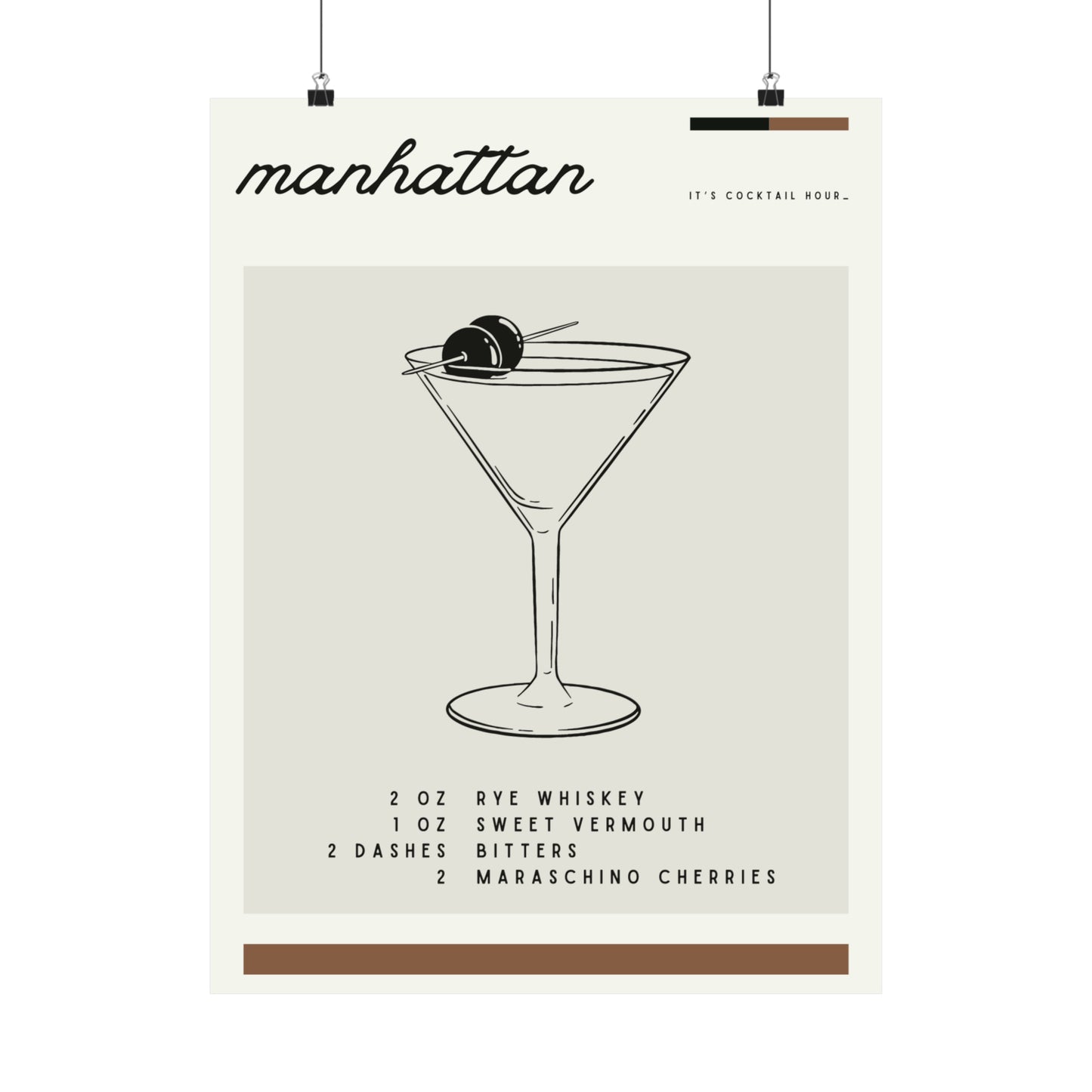 Manhattan Cocktail Wall Art