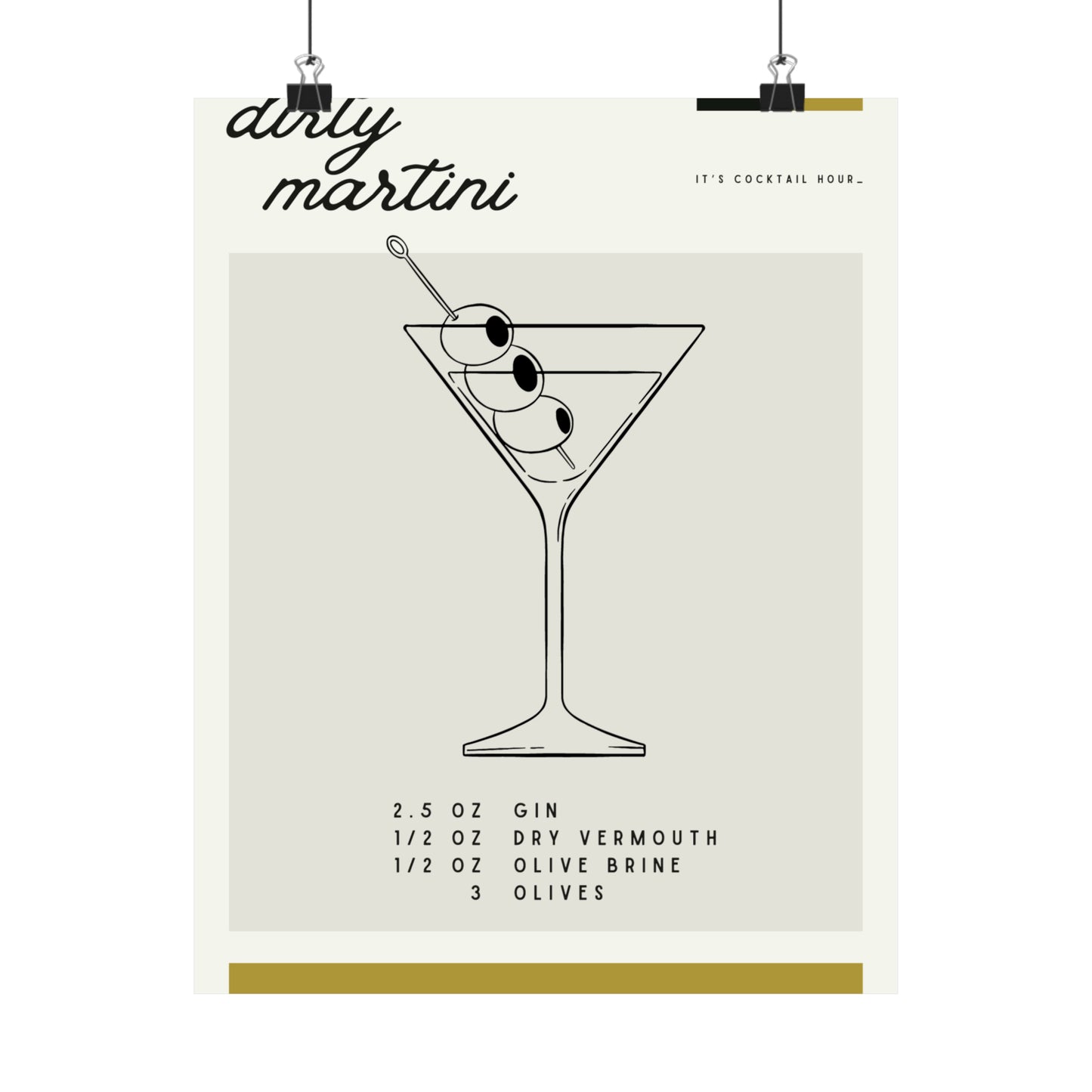 Dirty Martini Wall Art