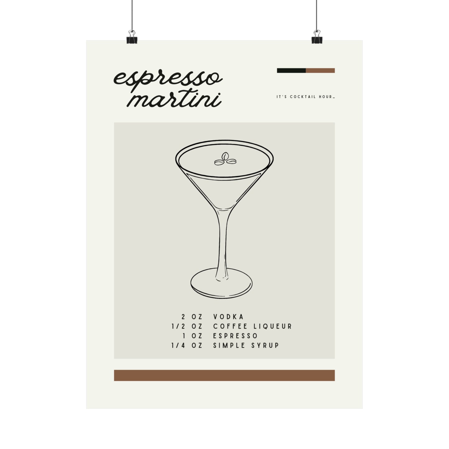 Espresso Martini Wall Art