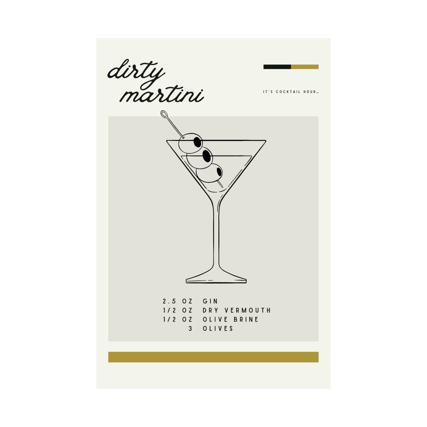 Dirty Martini Wall Art