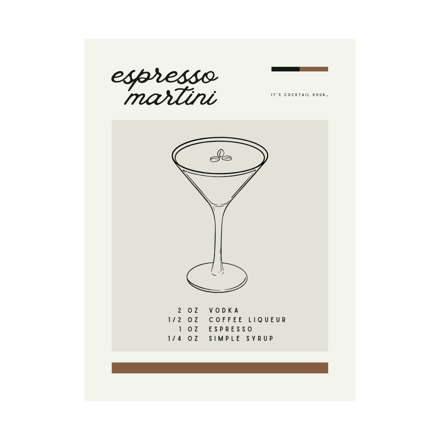 Espresso Martini Wall Art