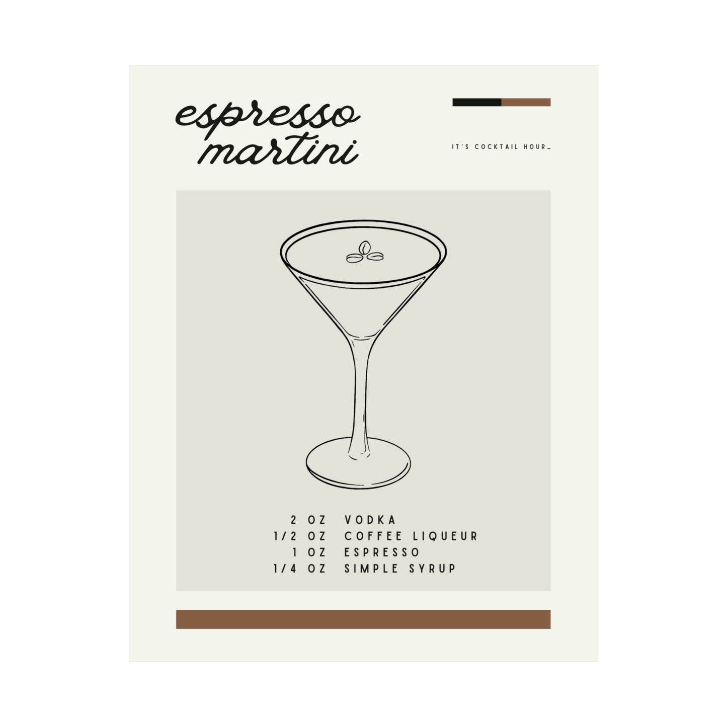 Espresso Martini Wall Art