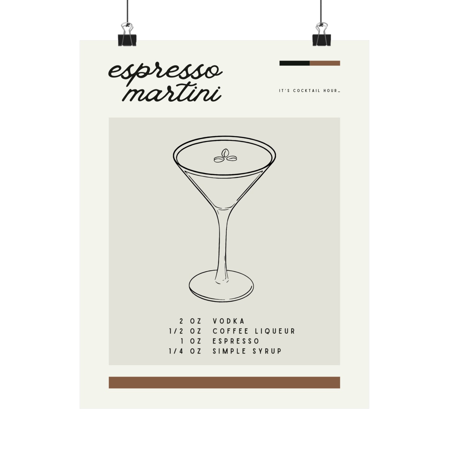 Espresso Martini Wall Art