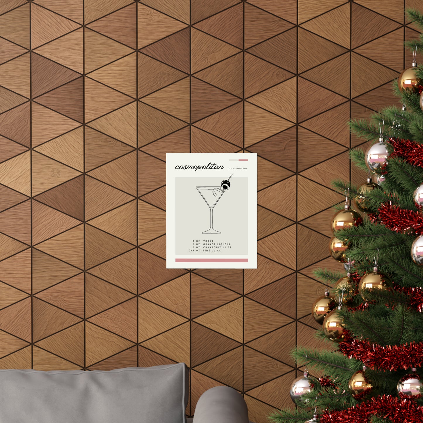 Cosmopolitan Cocktail Wall Art