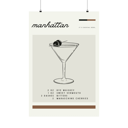 Manhattan Cocktail Wall Art