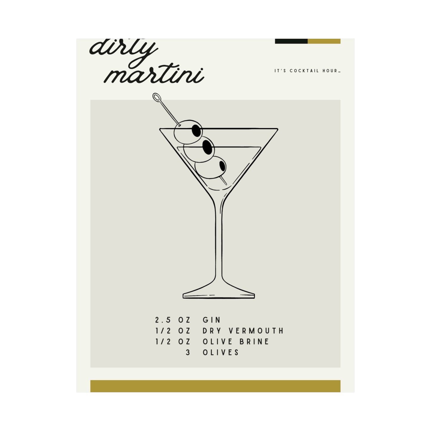 Dirty Martini Wall Art