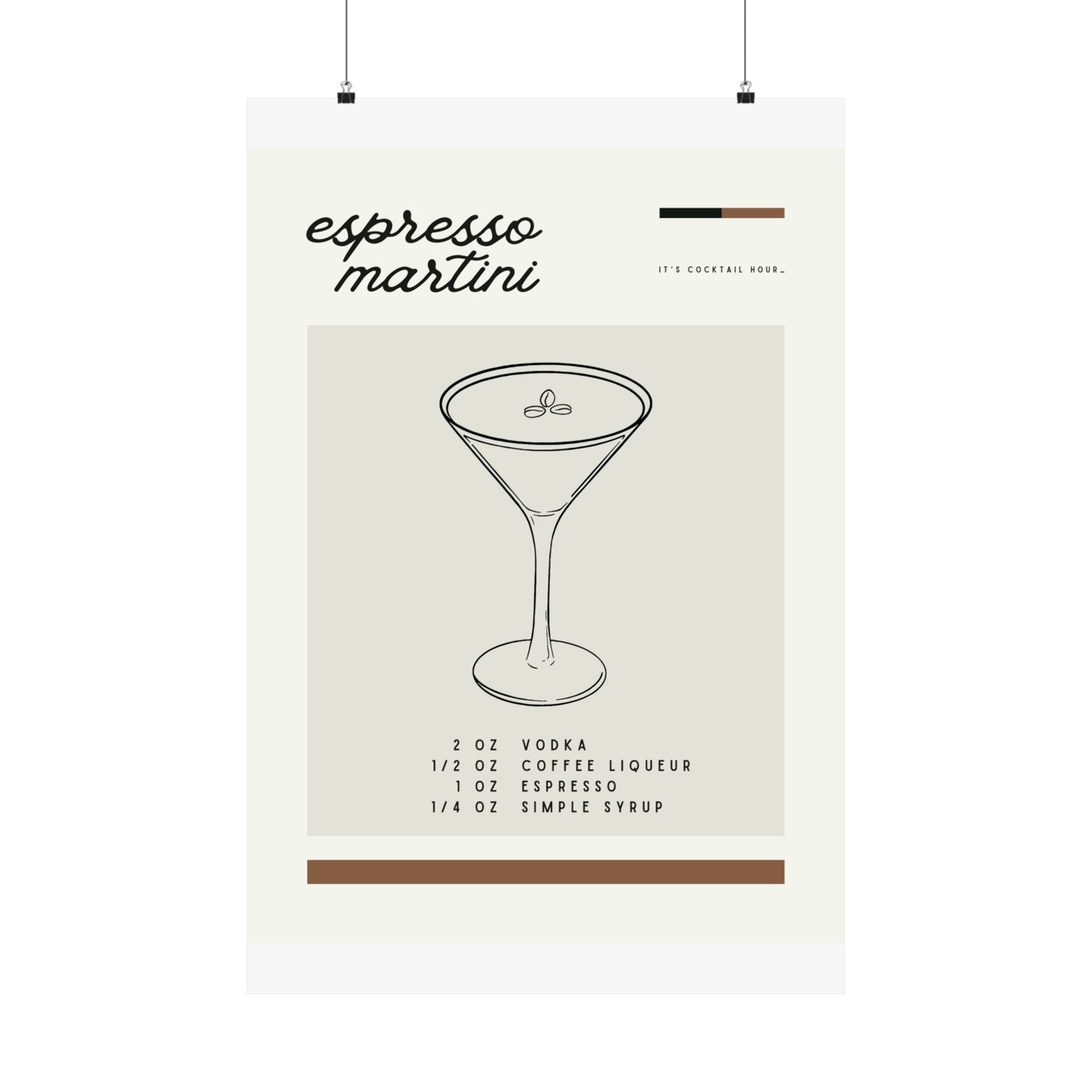 Espresso Martini Wall Art