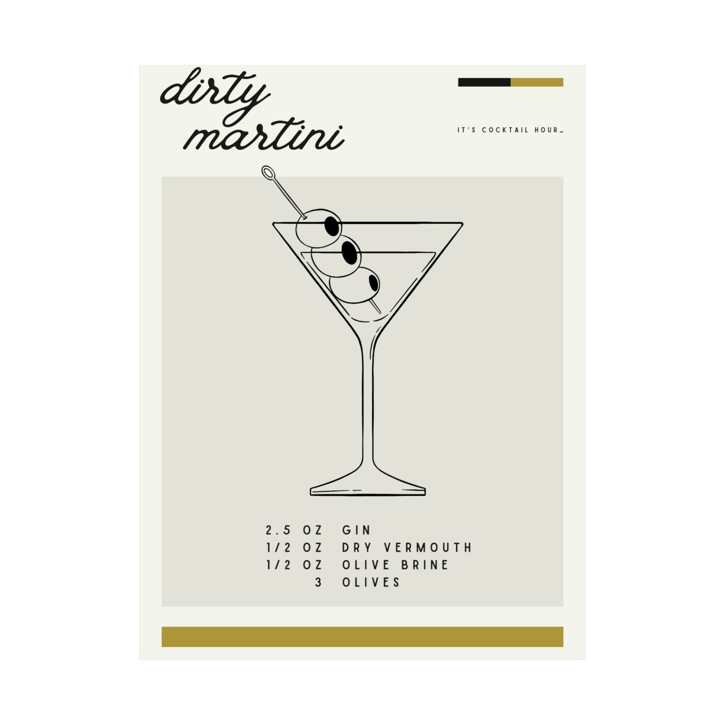 Dirty Martini Wall Art