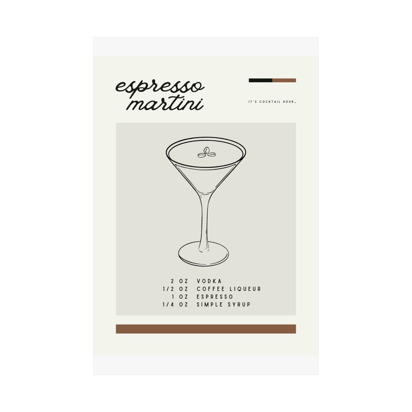 Espresso Martini Wall Art